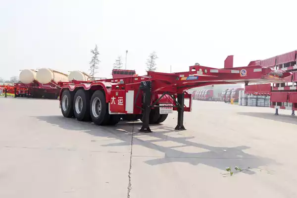 Dayun 20-foot container skeleton semi-trailer in China