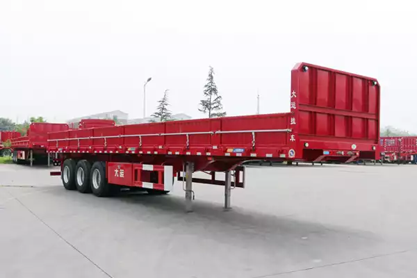 good Dayun 13-meter low-sided side-tipping dump semi-trailer
