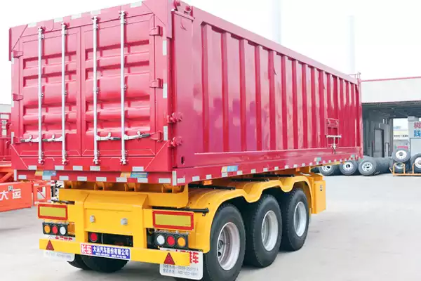sale Dayun 9-meter flatbed rear-tipping self-dumping semi-trailer