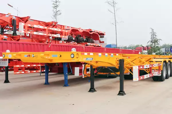 Dayun 40-foot straight beam container skeleton semi-trailer