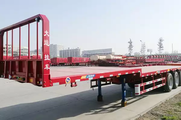 Dayun 13-meter gooseneck flatbed semi-trailer