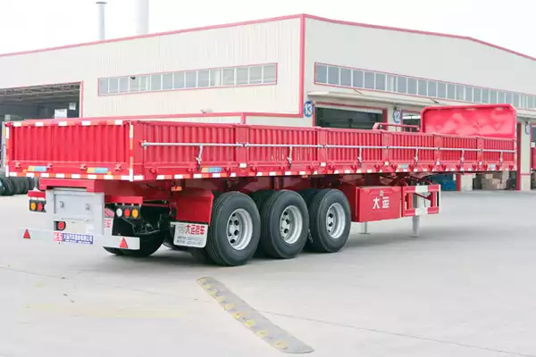 Dayun 13-meter low-sided side-tipping dump semi-trailer