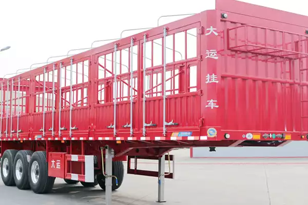 Dayun 11.5-meter flatbed semi-trailer with split cargo bed (large single tire) in China